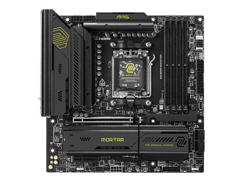 MSI MAG B850M MORTAR WIFI Motherboard Vorderansicht