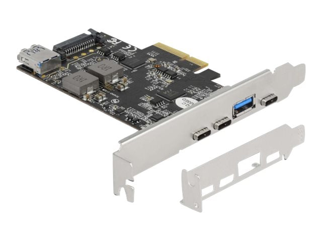 DELOCK PCI Express x4 Karte Vorderansicht