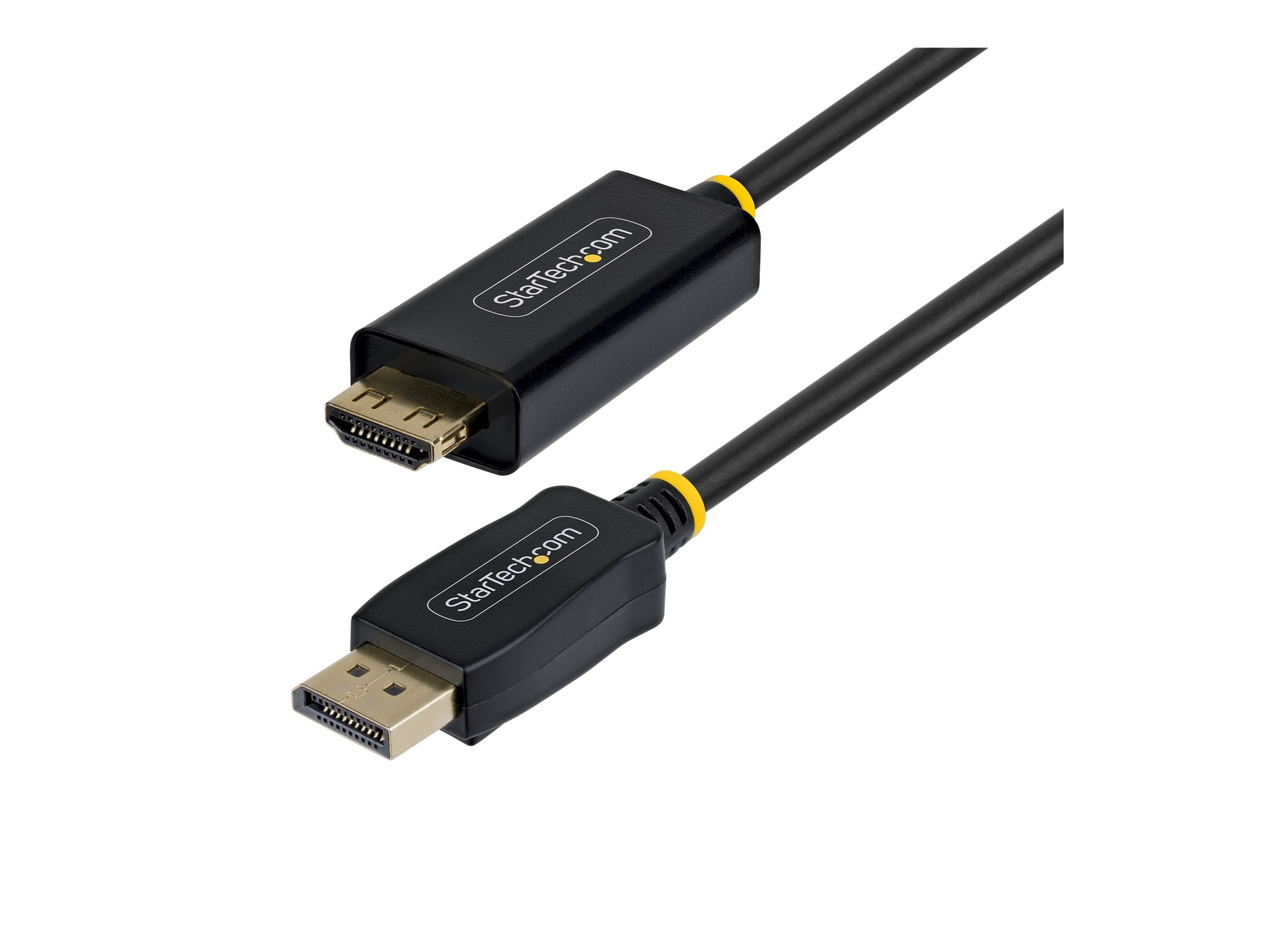 STARTECH.COM 1m DisplayPort to HDMI Adapter Cable 4K 60Hz with HDR DP to HDMI 2.0b Active Video Converter DisplayPort Desktop