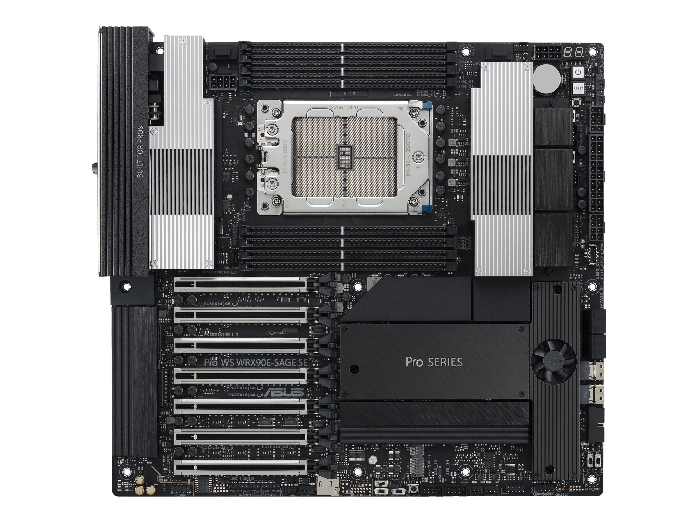 ASUS Pro WS WRX90E-SAGE SE Motherboard Vorderansicht