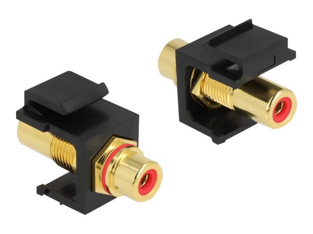DELOCK Keystone Modul Cinch Buchse Vorderansicht