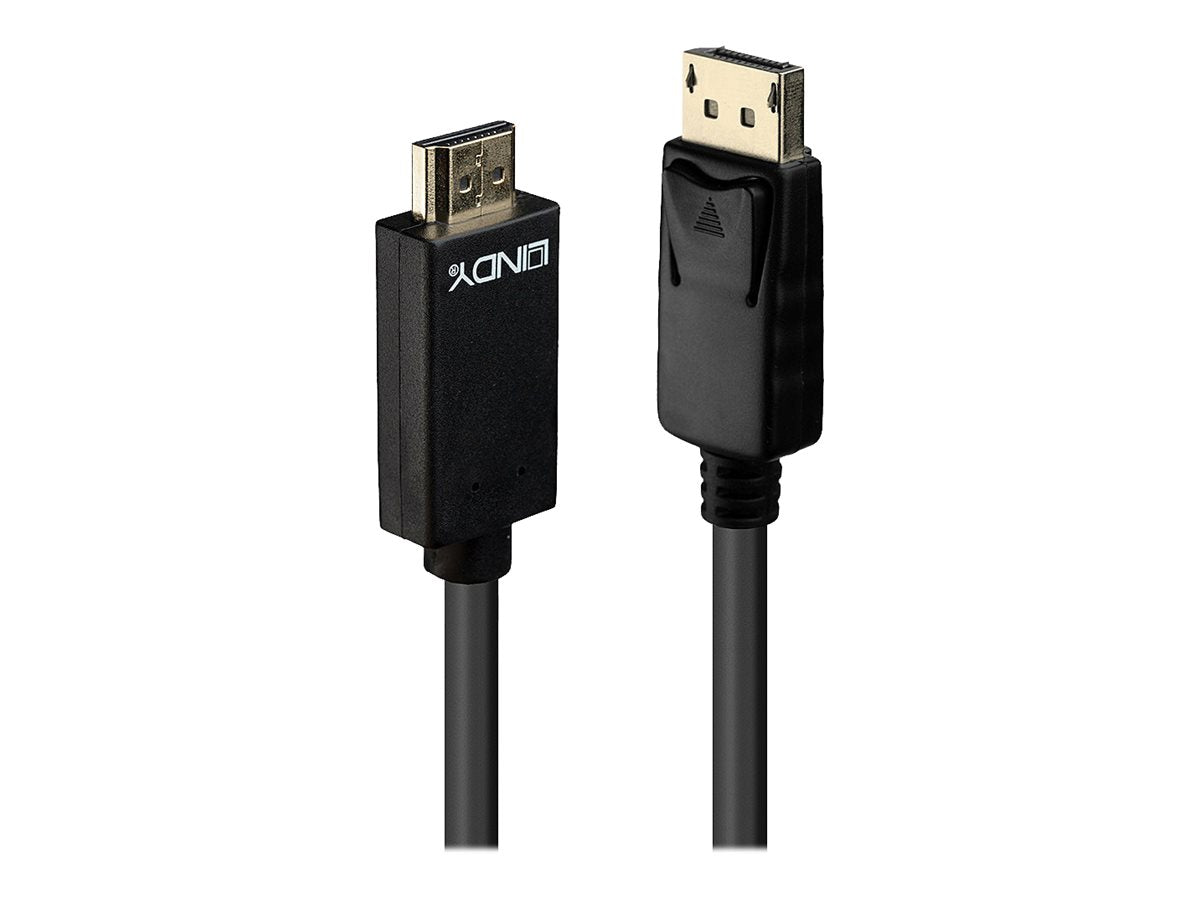 LINDY Kabel DisplayPort/HDMI 4K30 DP: passiv 3m DP Stecker an HDMI Stecker - Verpackung