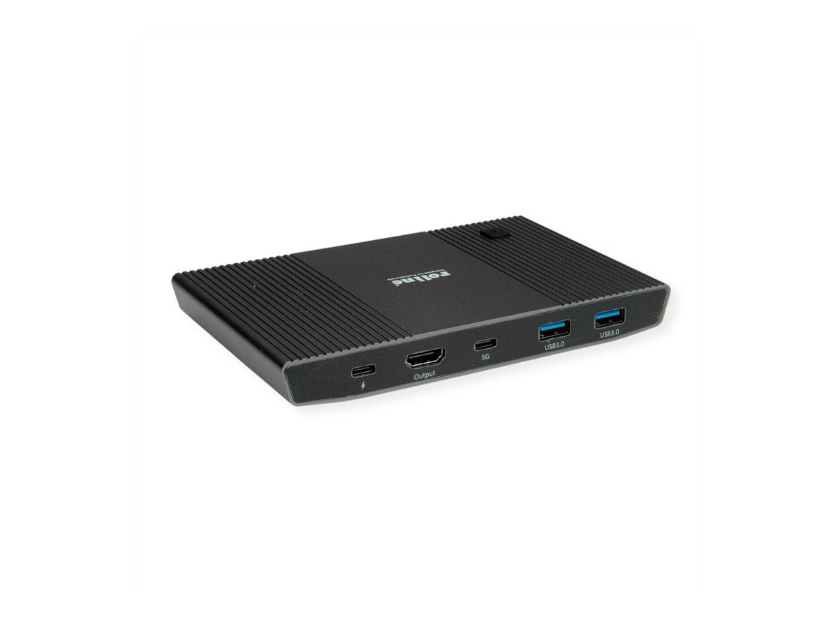 ROLINE KVM Switch HDMI 4K USB 1 User - 2mobilgeräte Anschlussansicht