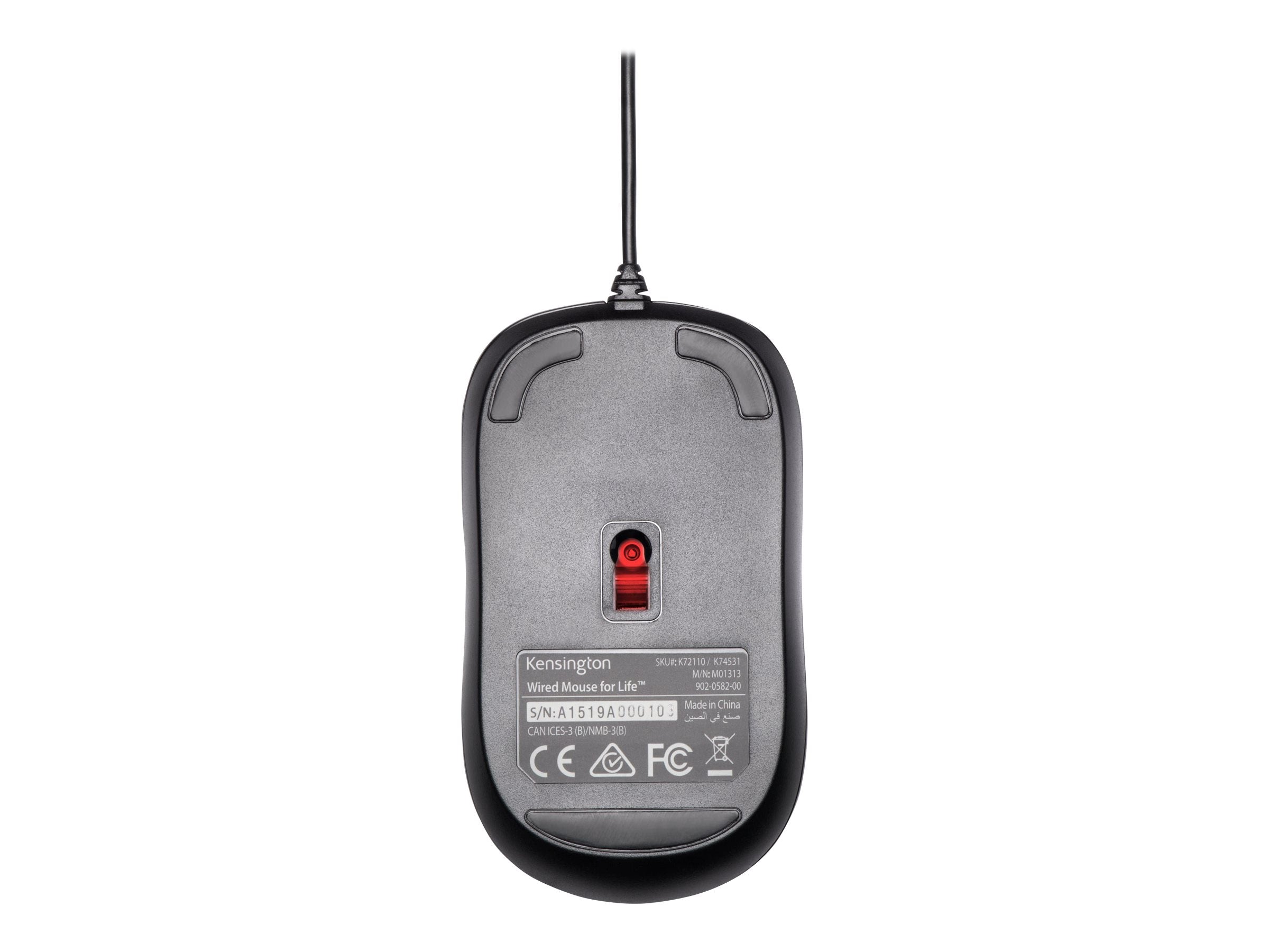 KENSINGTON ValuMouse Three-button kabelgebundene Maus - Vorderansicht