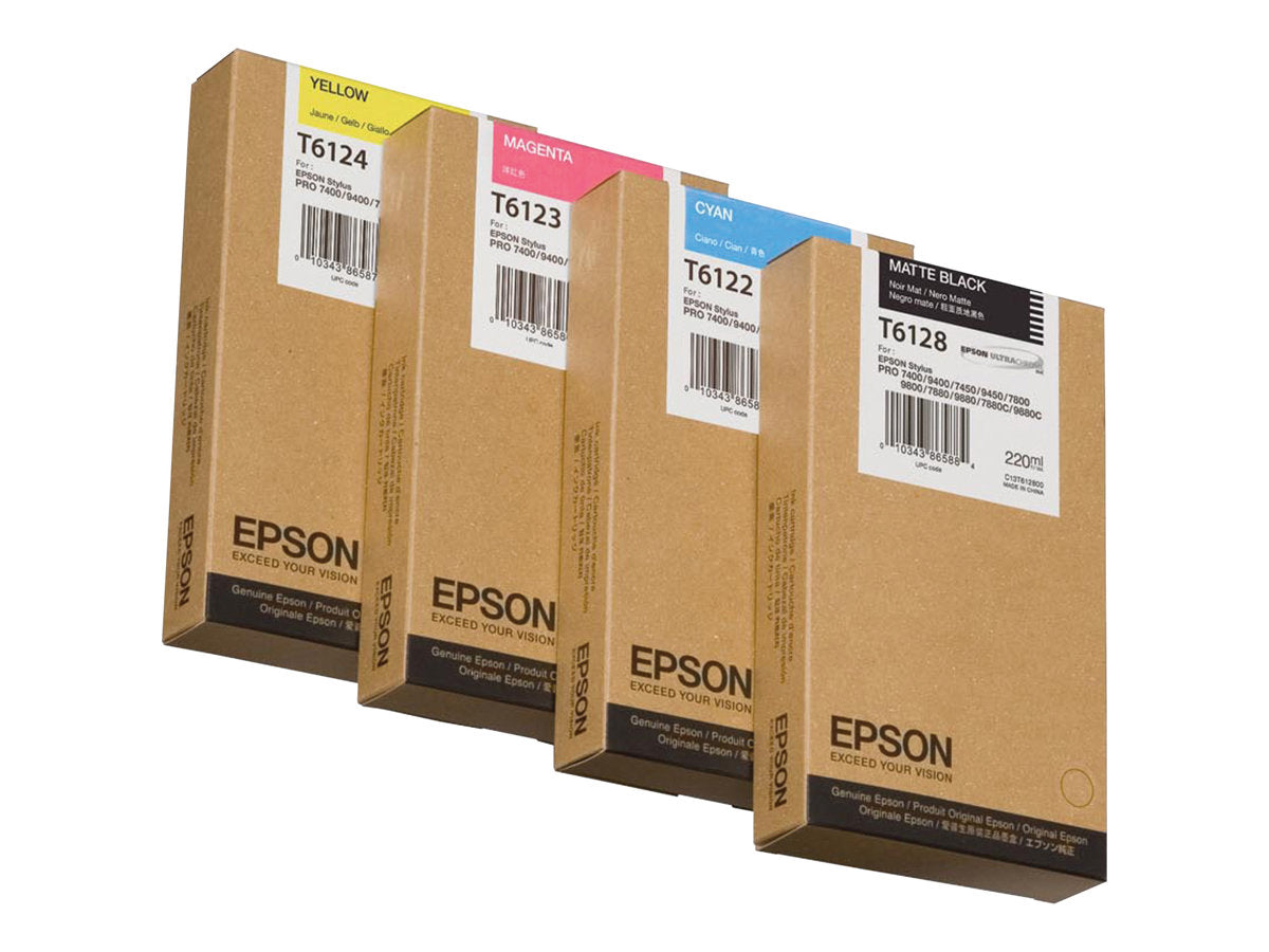 EPSON 5LB T6124 Tintenpatrone Gelb Vorderansicht