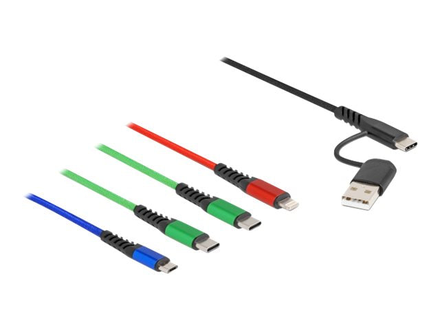 DELOCK USB Ladekabel 4 in 1 Vorderansicht