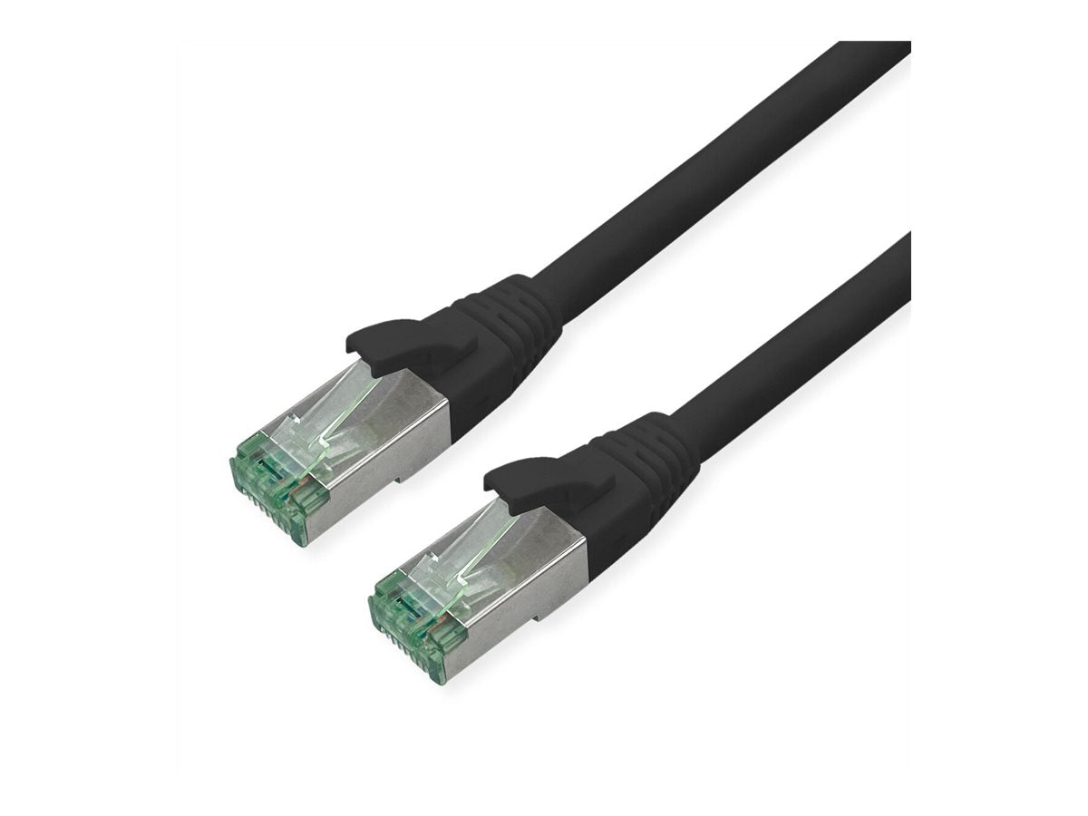 ROLINE RM Patchkabel Kat.6A S/FTP PiMF schwarz 5m - Verpackung