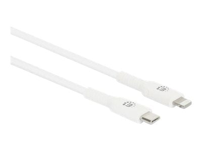 MANHATTAN USB-C auf Lightning Sync-/Ladekabel 0,5m Anschlussansicht