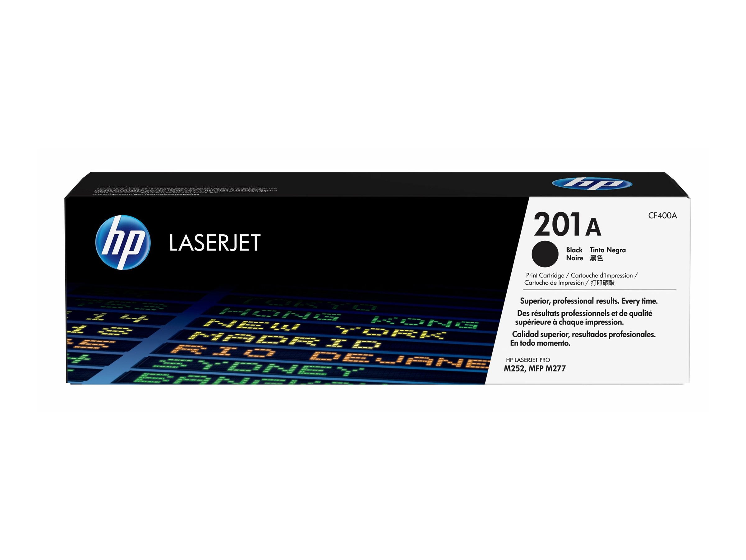 HP 201A Tonerpatrone CF400A schwarz Vorderansicht