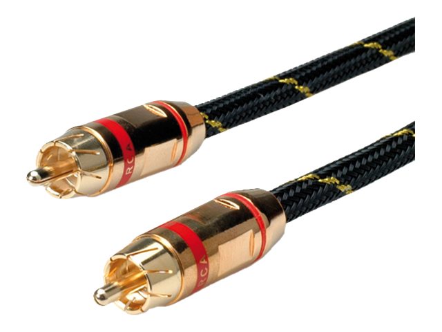 ROLINE GOLD Cinch-Kabel ST/ST Rot 5m - Vorderansicht