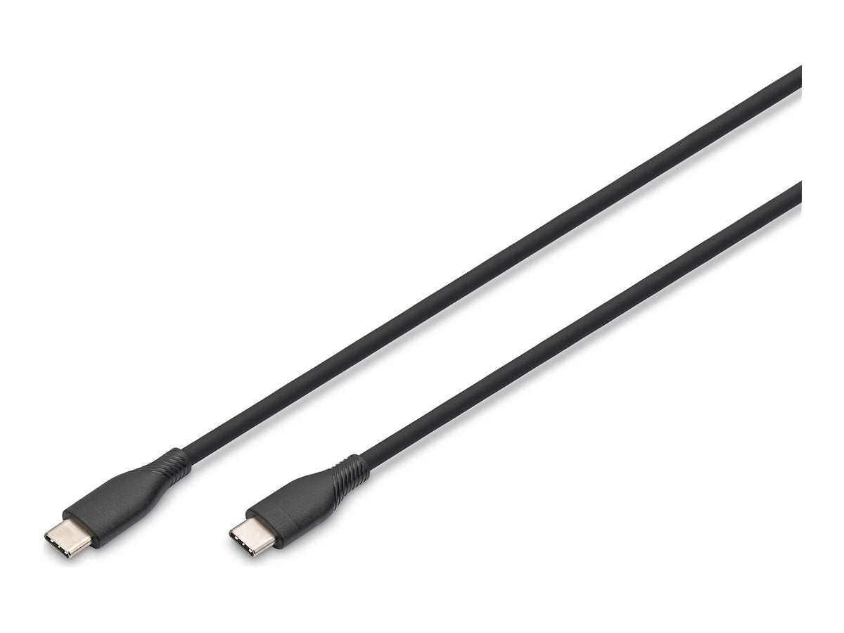 DIGITUS USB-C Silicone charging cable USB-C - USB-C 0,5m Vorderansicht