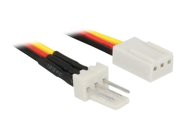 DELOCK Lüfter Stromkabel 3 Pin Stecker zu 3 Pin Buchse 60cm - Vorderansicht