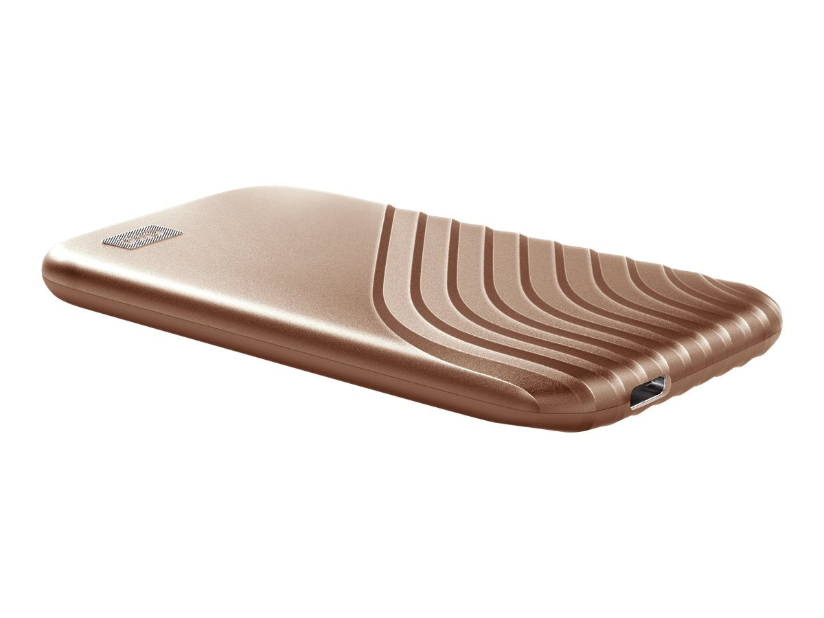 WD My Passport SSD 2TB Gold Seitenansicht