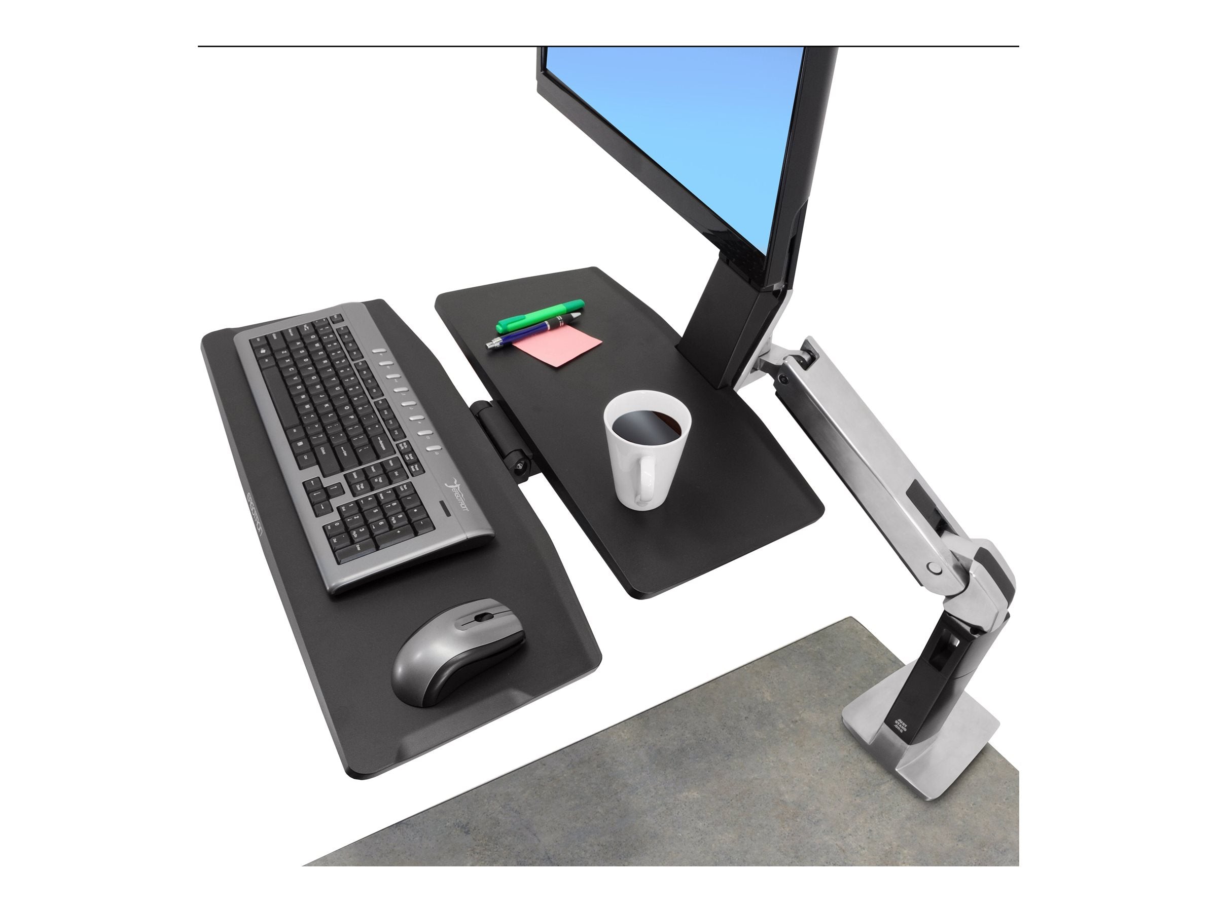 Verpackung des ERGOTRON WorkFit-A Einzel-LD Stehender Tischwandler