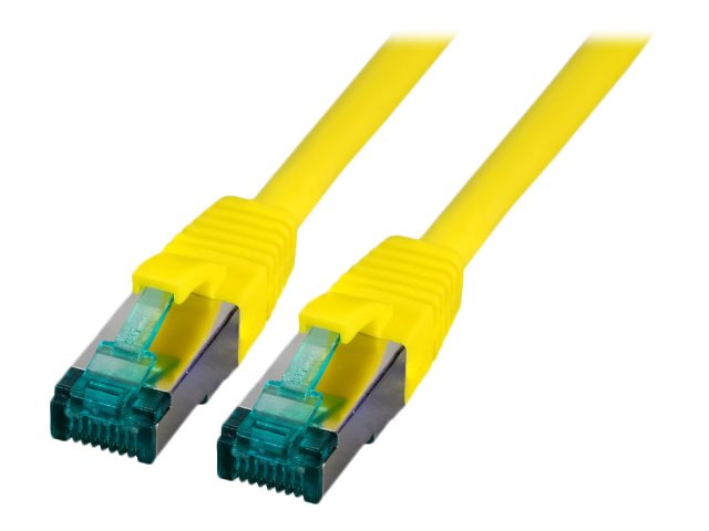 EFB RJ45 Patchkabel S/FTP Cat6A LSZH Gelb 3m - Vorderansicht
