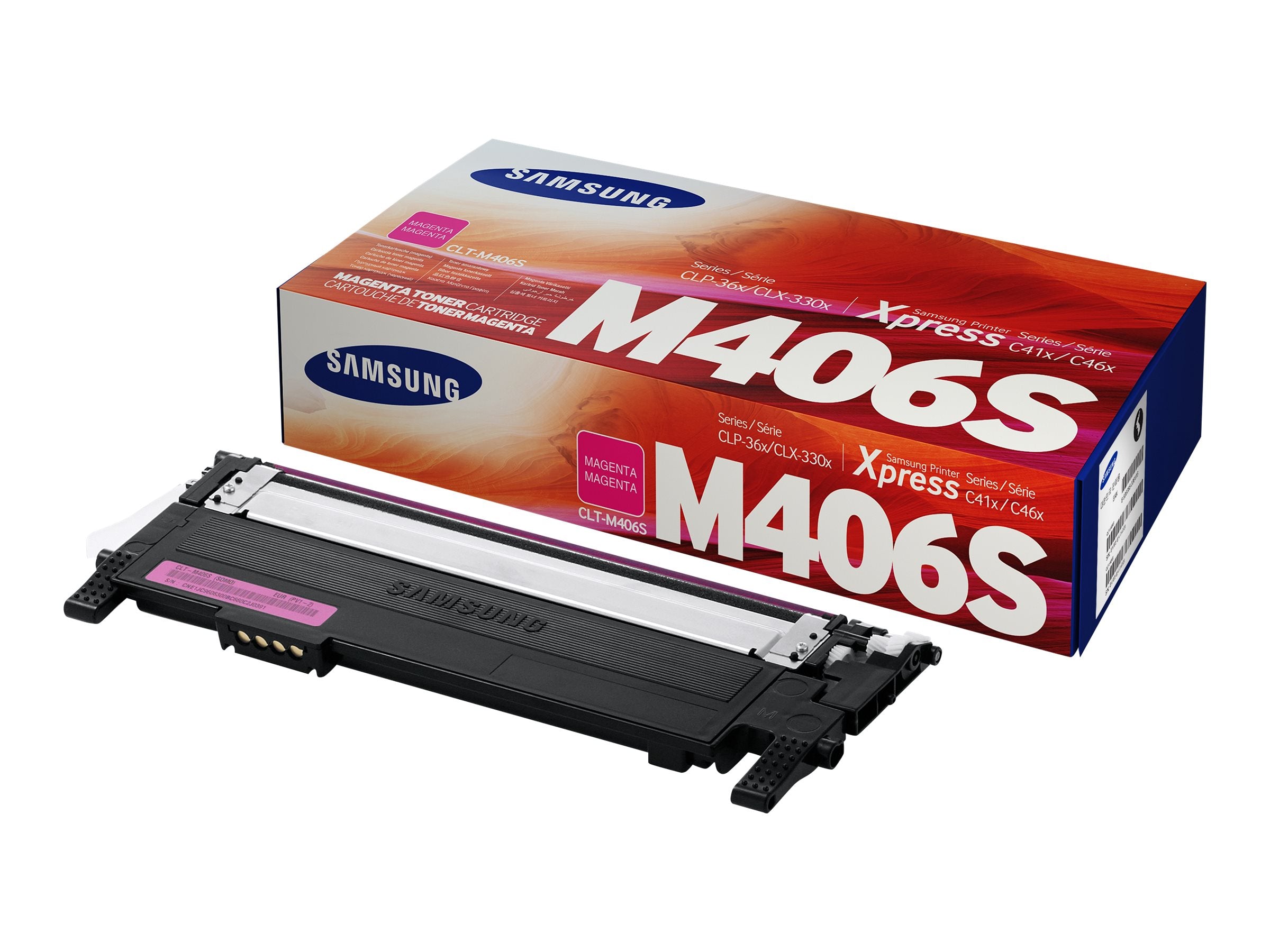 SAMSUNG CLT-M406S Magenta Toner Cartridge Vorderansicht