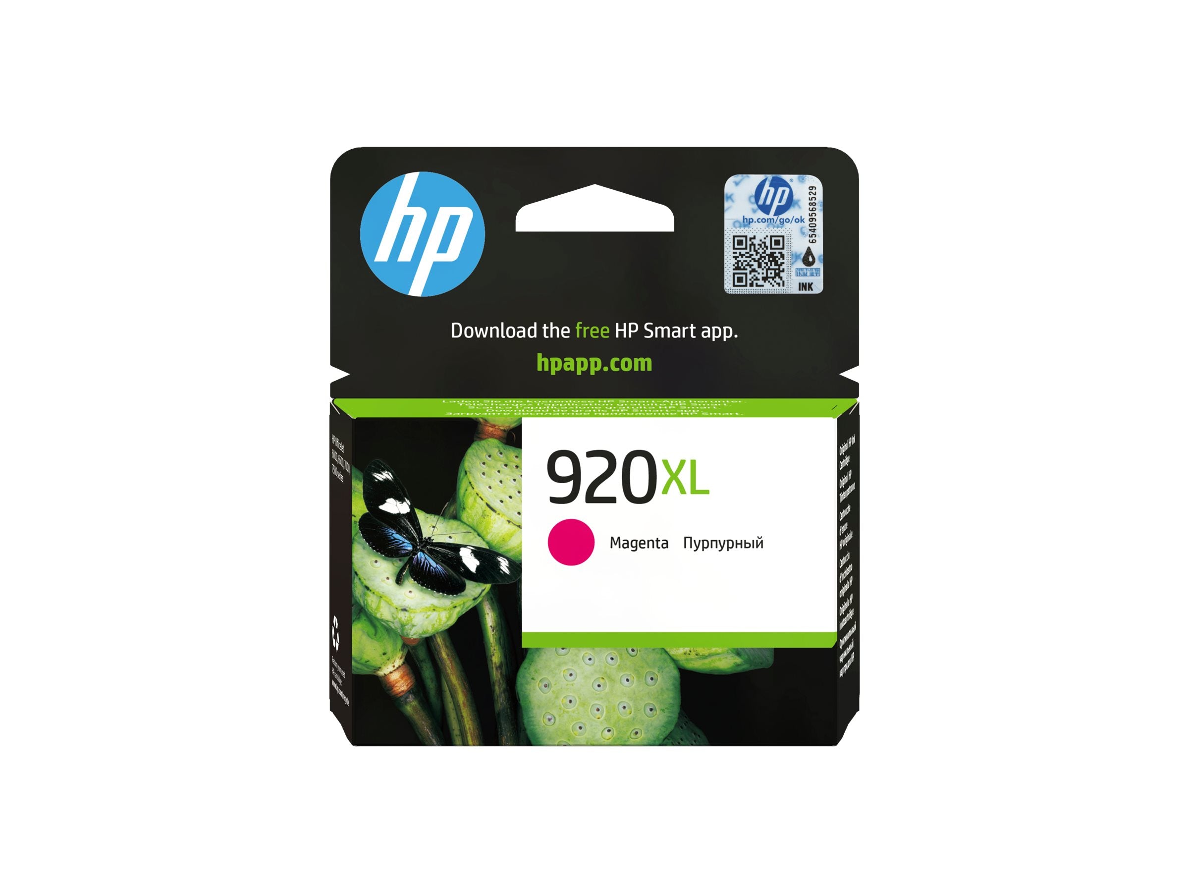 HP 920XL original Tintenpatrone CD973AE BGX magenta Vorderansicht