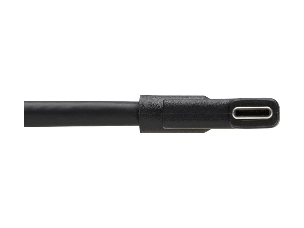 EATON TRIPPLITE USB-C Cable M/M - USB 3.2 Gen 2 10 Gbps 5A 100W Rating Thunderbolt 3 Compatible Right-Angle Plug 1m 3