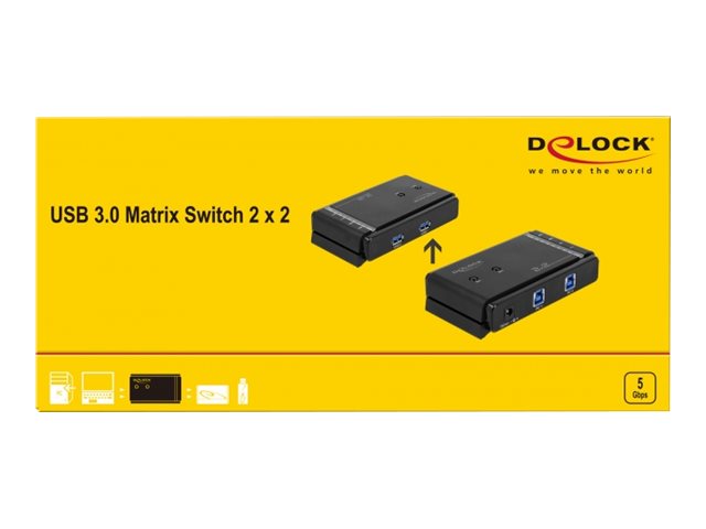 DELOCK USB 3.0 Matrix Switch 2 x 2 Verpackung