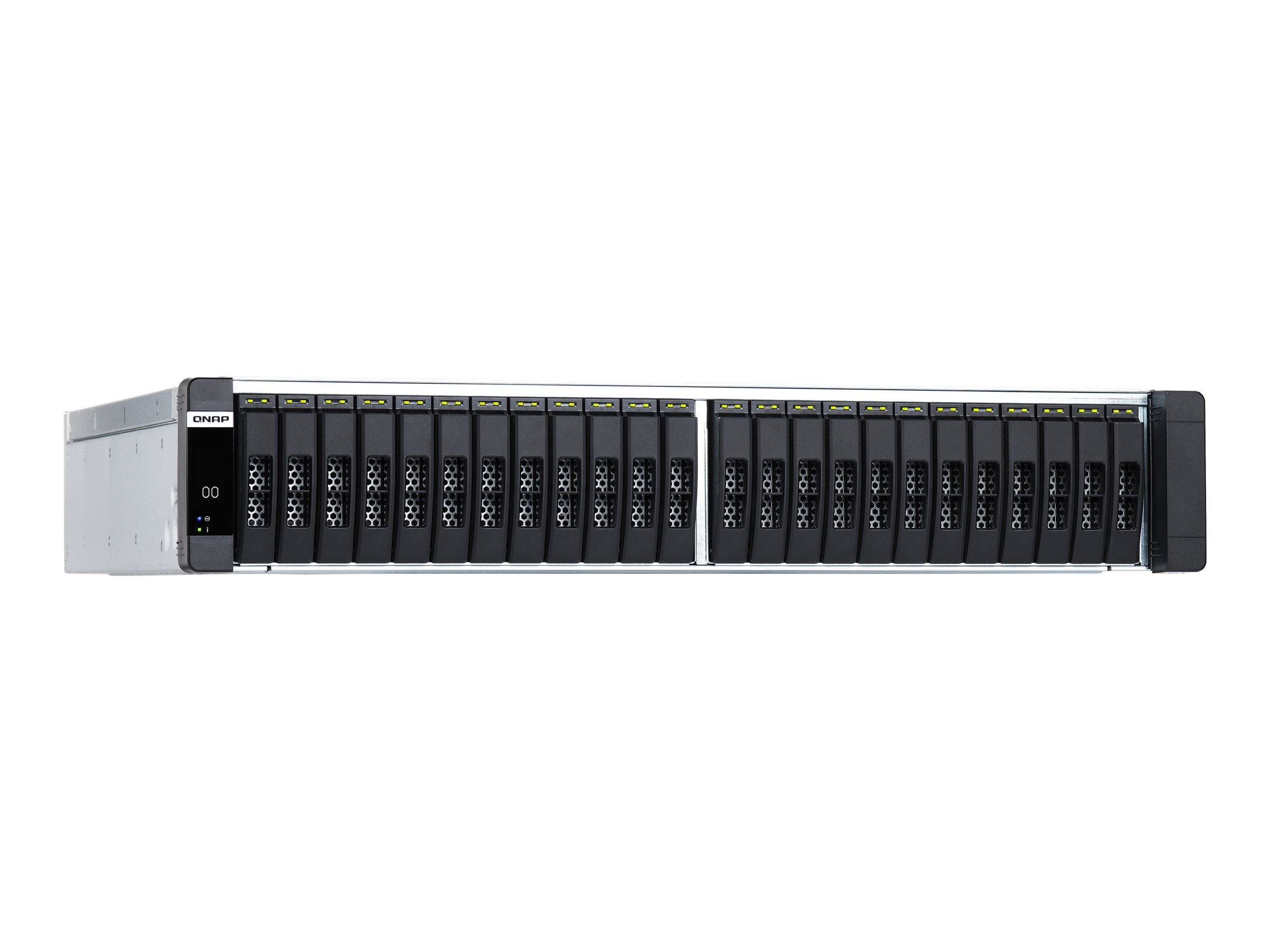QNAP ES2486dc-2142IT-96G NAS-Server Vorderansicht