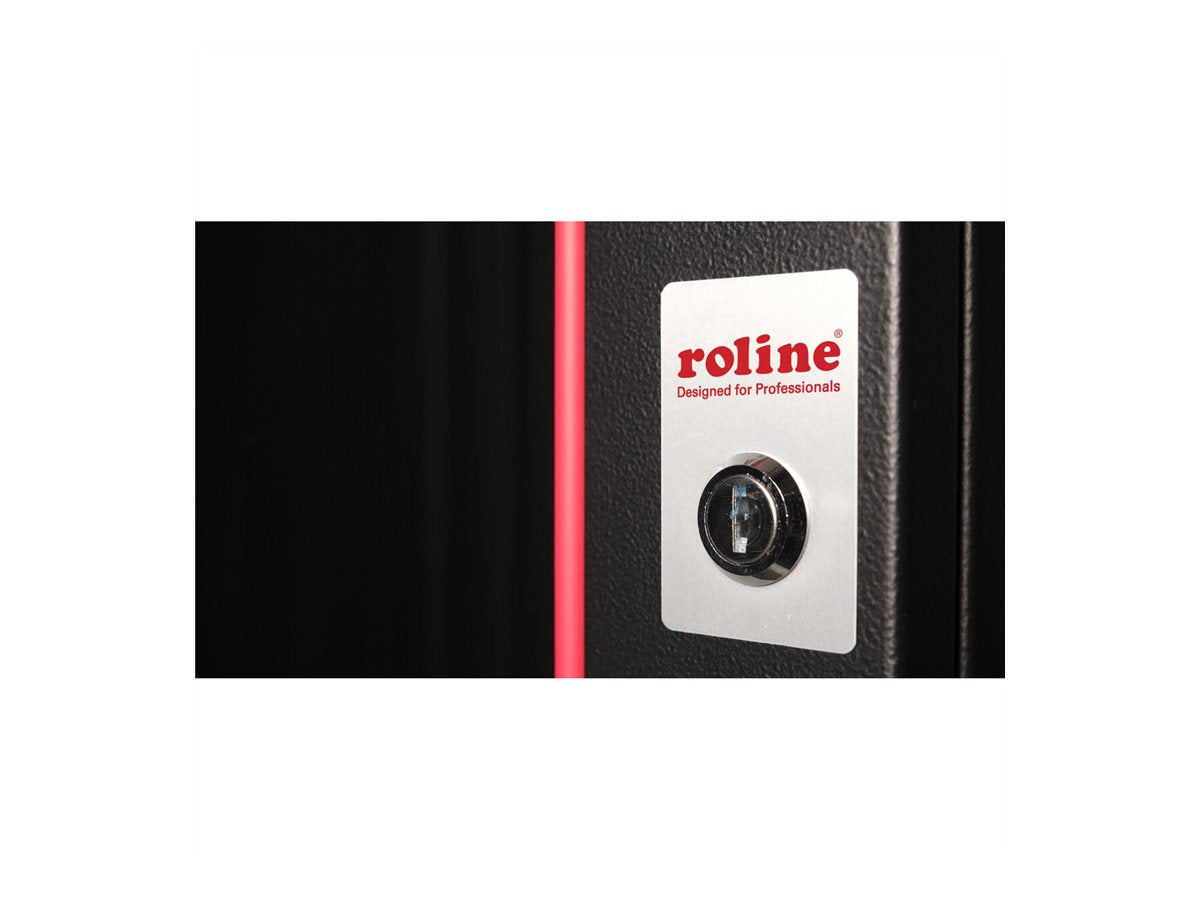Verpackung des ROLINE Wandgehäuses Pro 48,26cm 19Zoll 20 HE 600x600 BxT schwarz