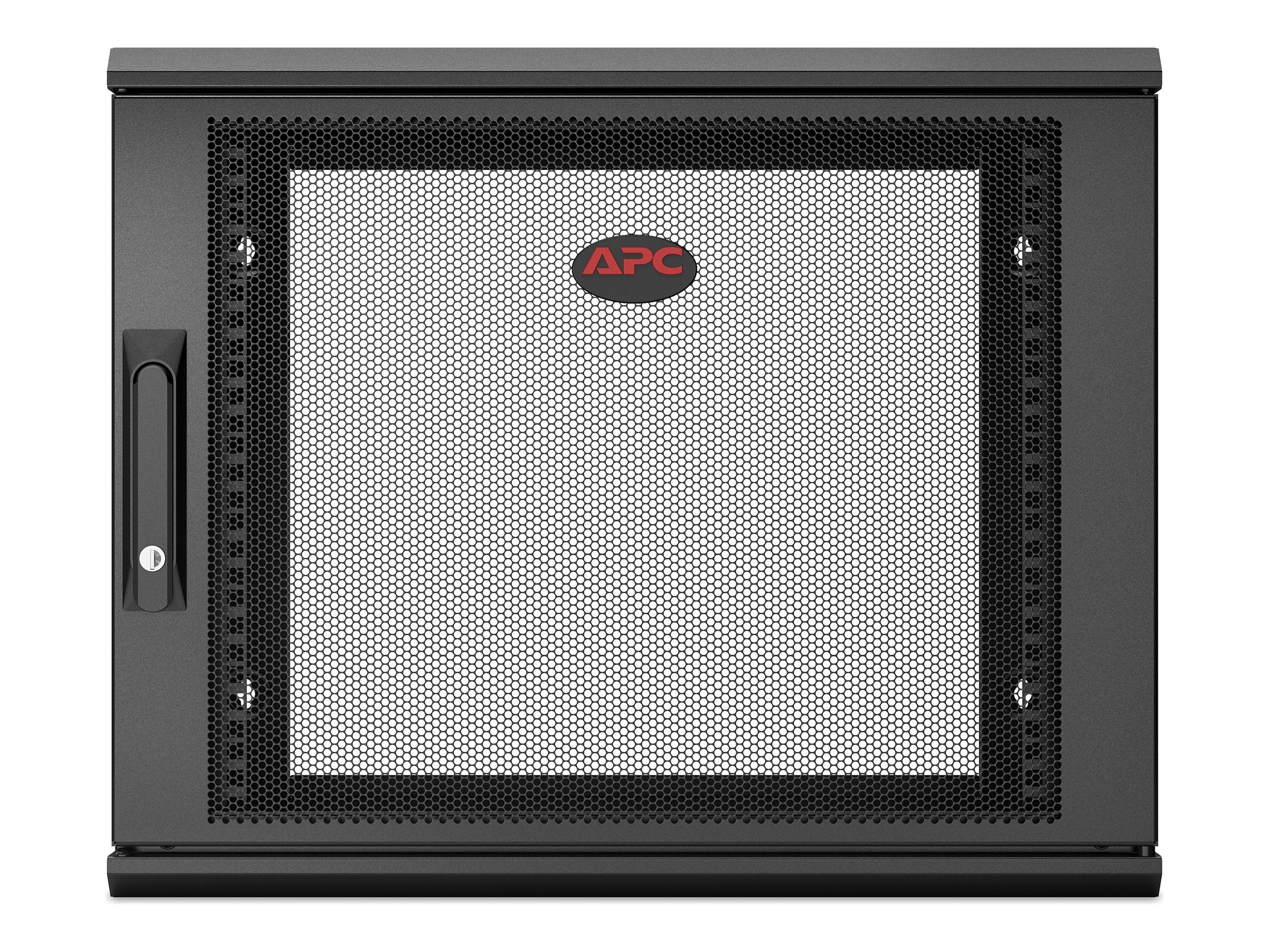 Vorderansicht des APC NetShelter WX 9U Wandschranks