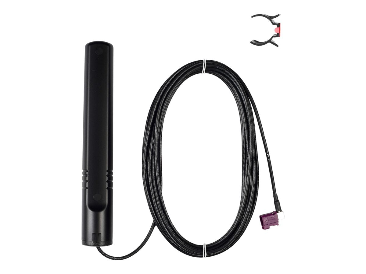 PUC ATTB Stationsantenne 5G LTE GSM UMTS WLAN 50 m DACAR 302 SMA mit Halteclips - Vorderansicht