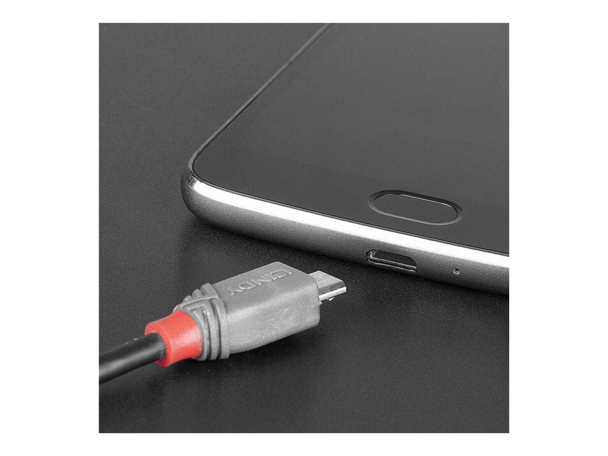 LINDY 2m USB 2.0 C/Micro-B Anthra Line Kabel - Verpackung