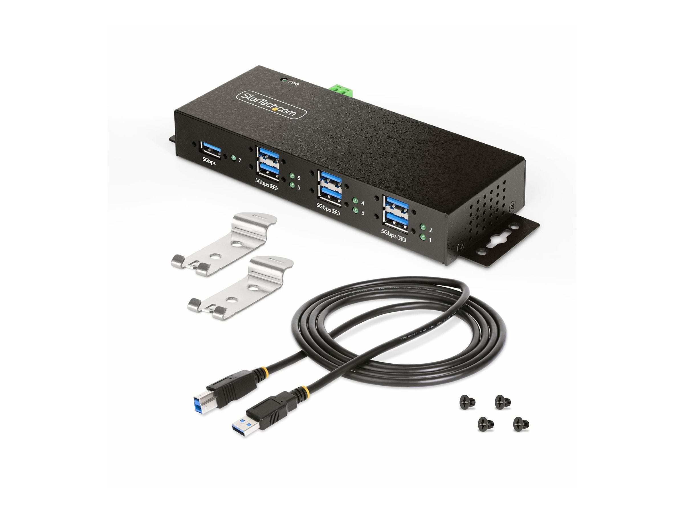 STARTECH.COM 7-Port USB 3.0 Hub Anschlussdetails