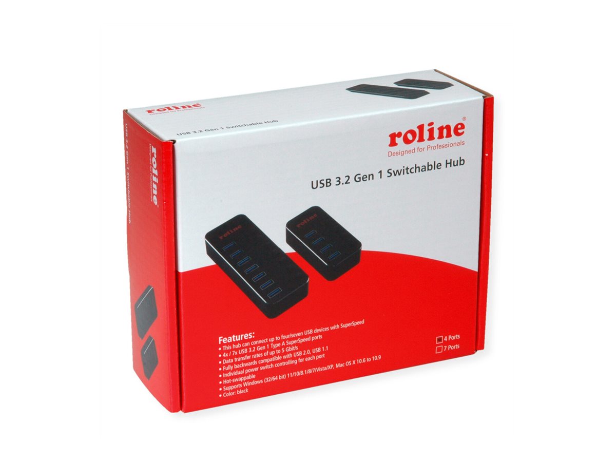 ROLINE USB 3.2 Gen 1 Notebook Hub Vorderansicht