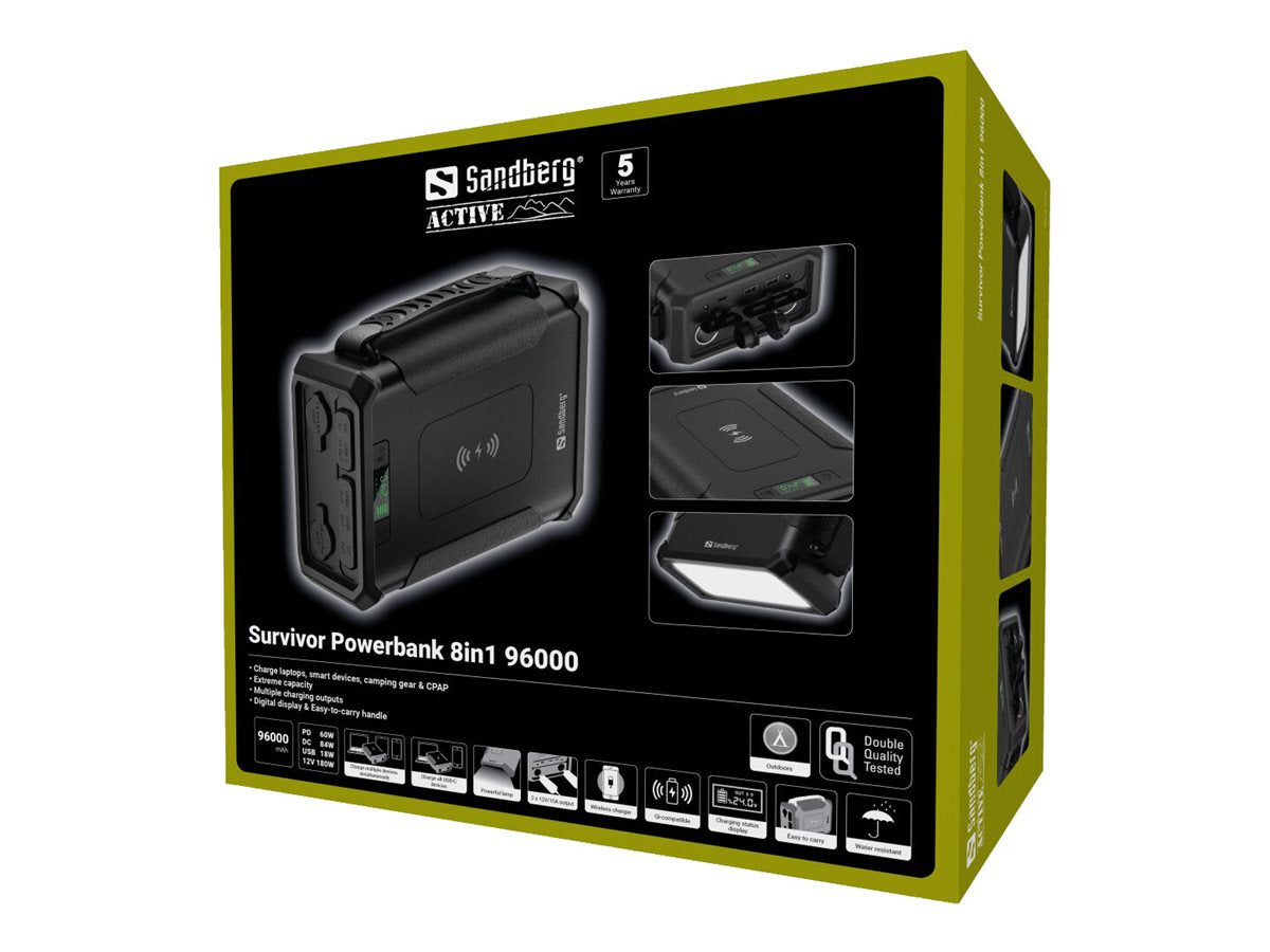SANDBERG Survivor Powerbank 8in1 96000 - Detailansicht