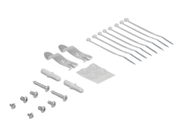DELOCK Keystone Patchpanel 8 Port grau Detailansicht