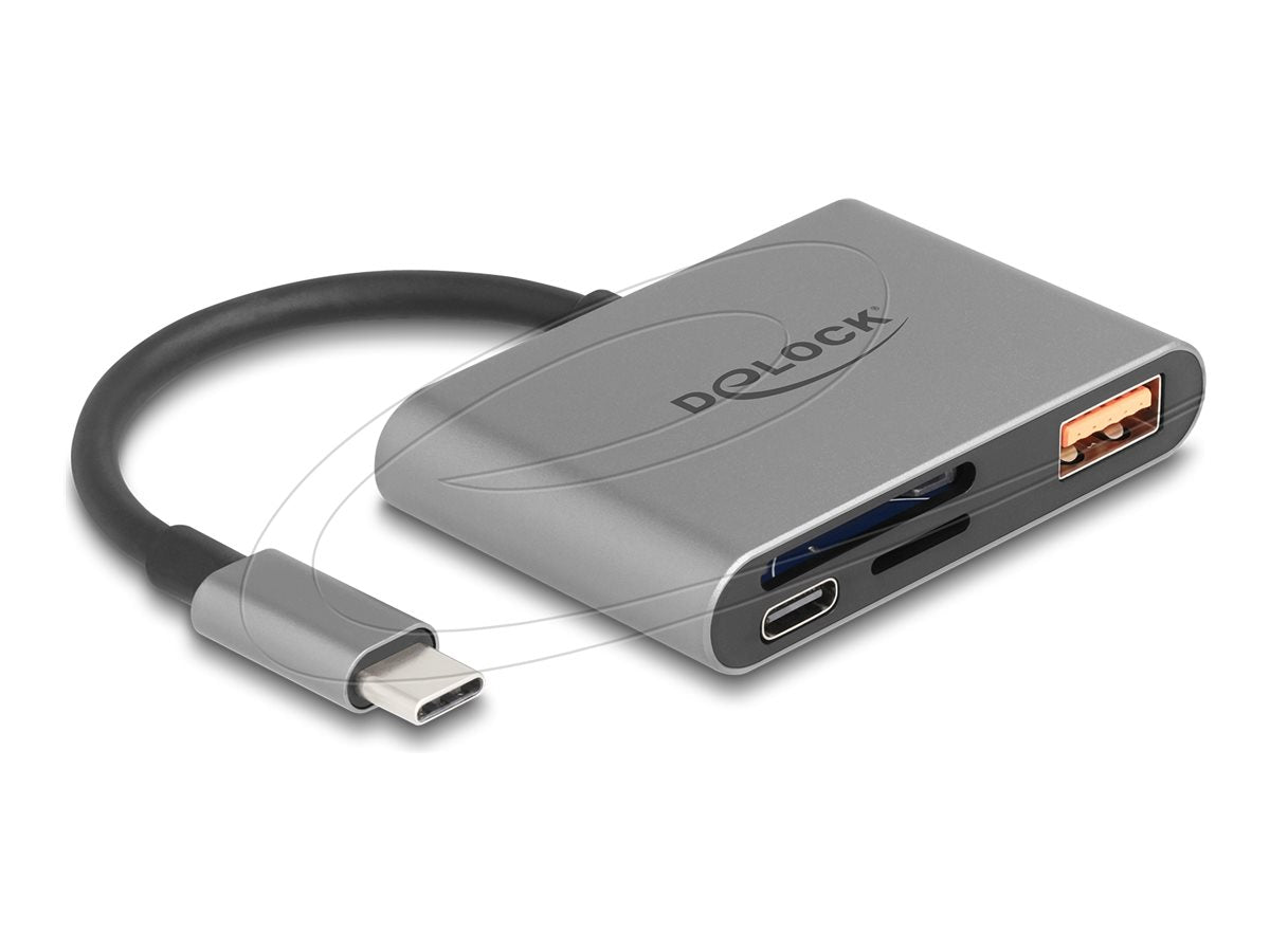 DELOCK USB-C Card Reader Vorderansicht