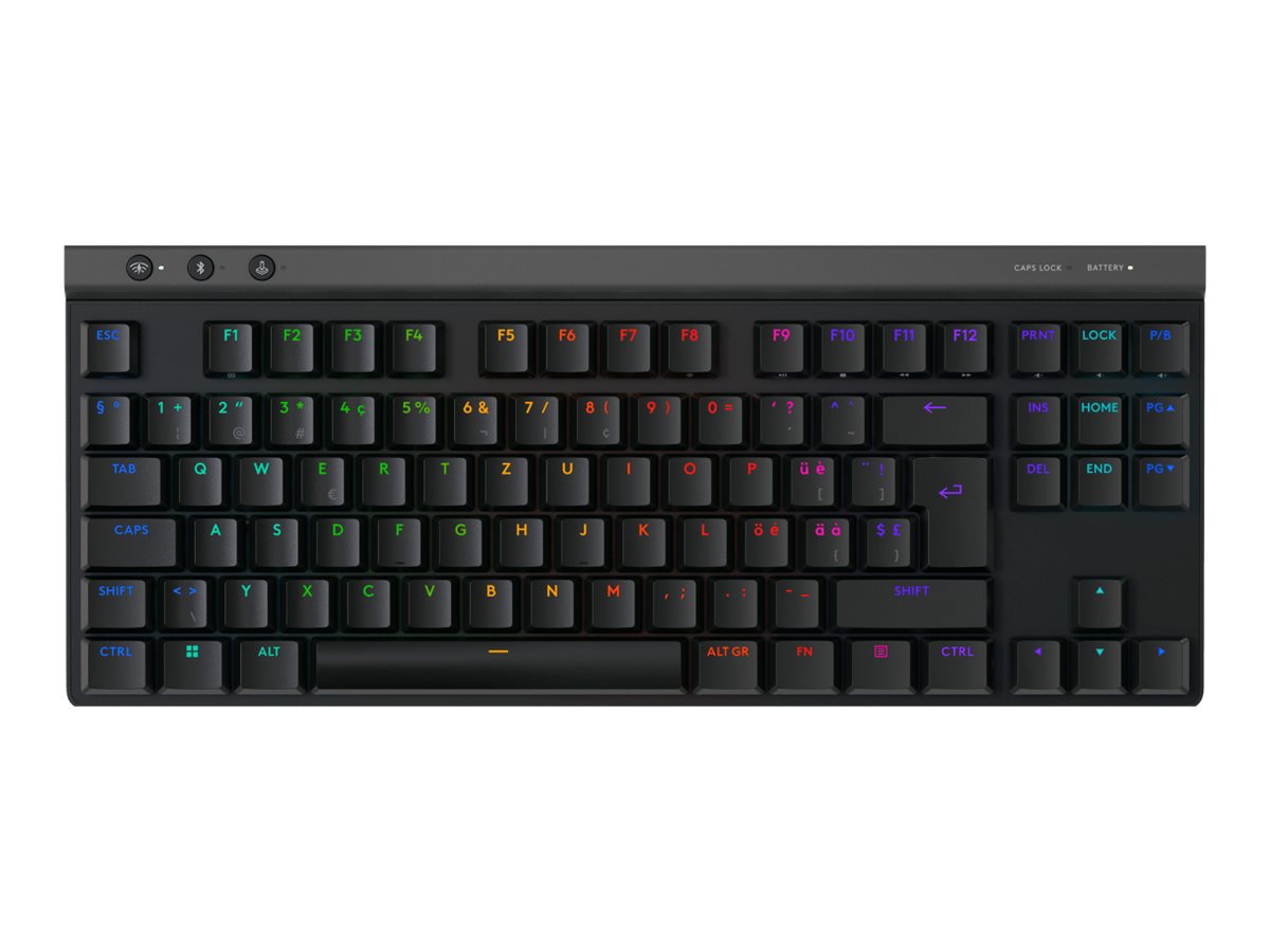 LOGITECH G515 LIGHTSPEED TKL Black (CH) Vorderansicht