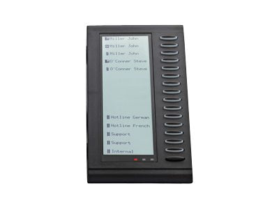 Vorderansicht des MITEL Erweiterungstastenmodul M535 anthrazit