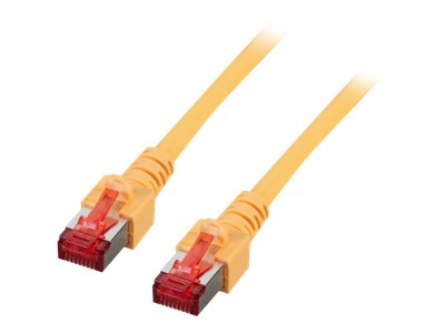EFB RJ45 Patchkabel S/FTP Cat.6 LSZH 40m GELB reines Kupfer Laengenaufdruck auf Knickschutztuelle patentiert