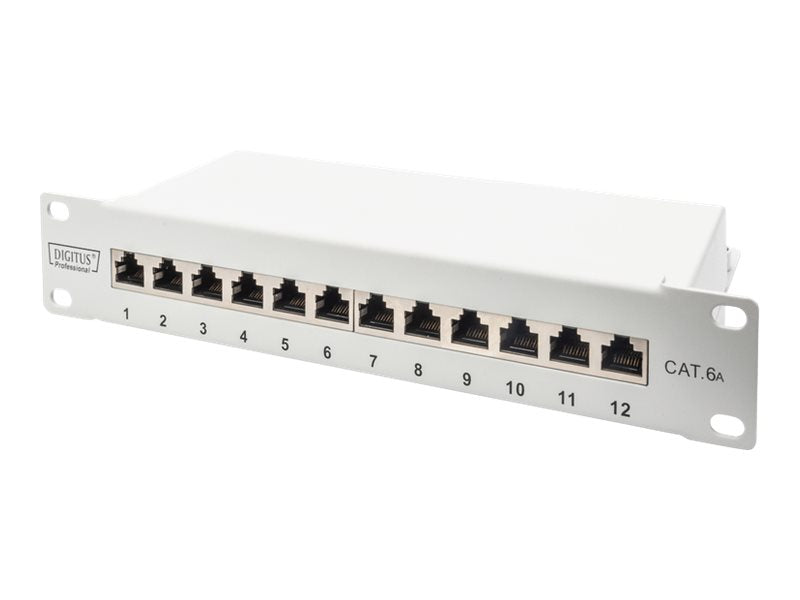 DIGITUS Cat.6A Patch Panel geschirmt Vorderansicht