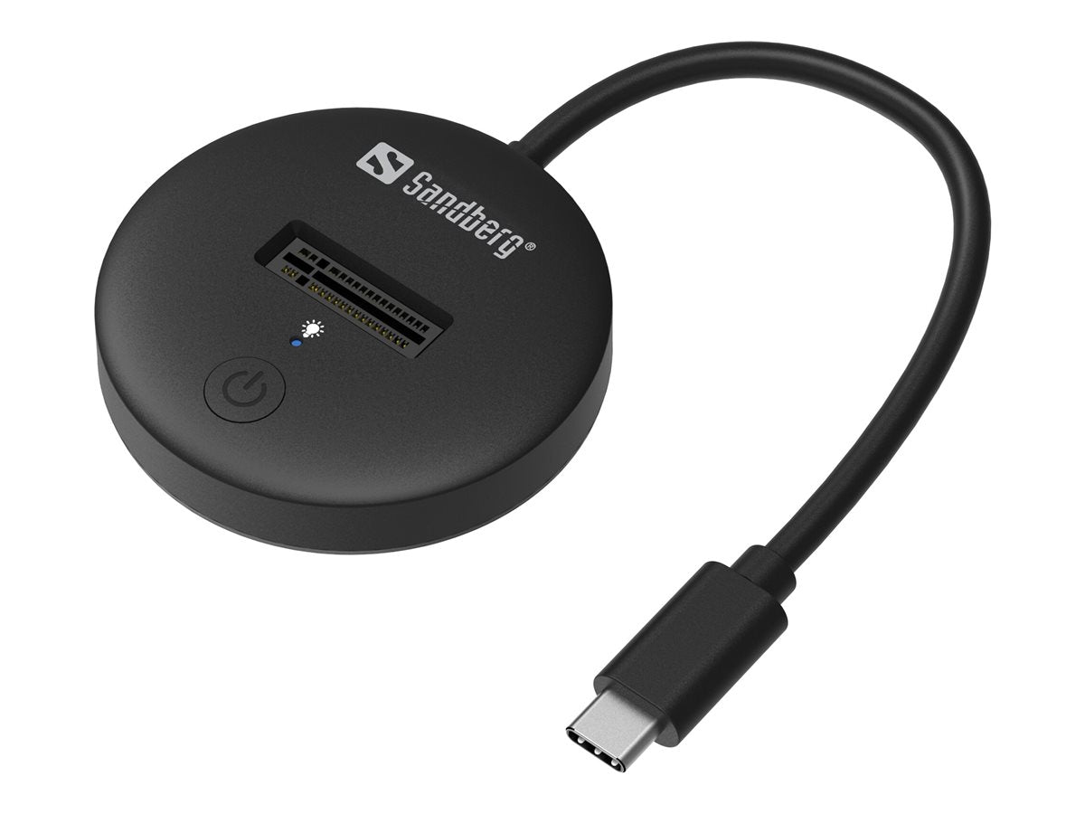 SANDBERG USB 3.2 Dock für M.2+NVMe SSD - Vorderansicht
