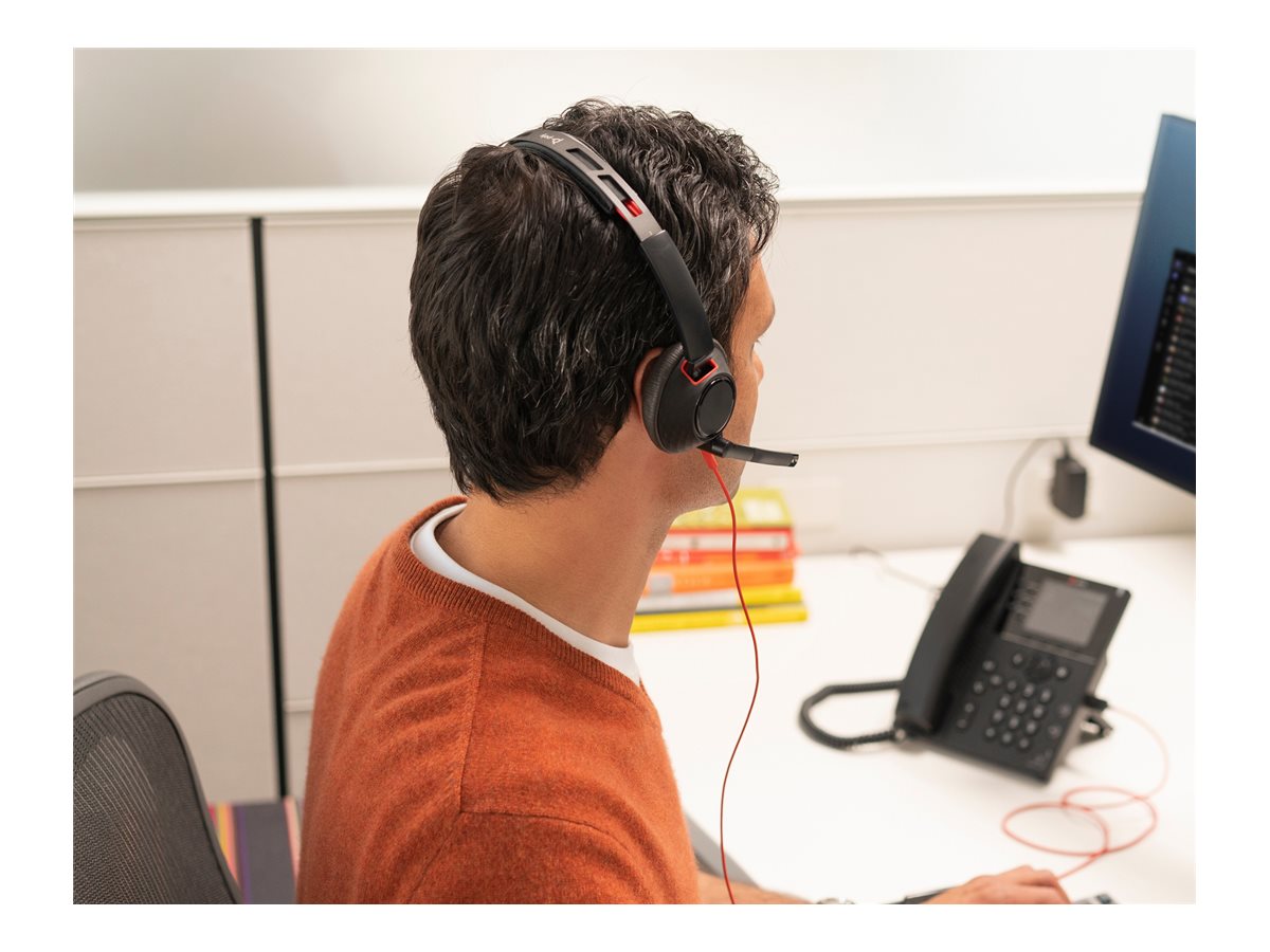 HP Poly Blackwire 5220 Stereo USB-C Headset mit Adapter