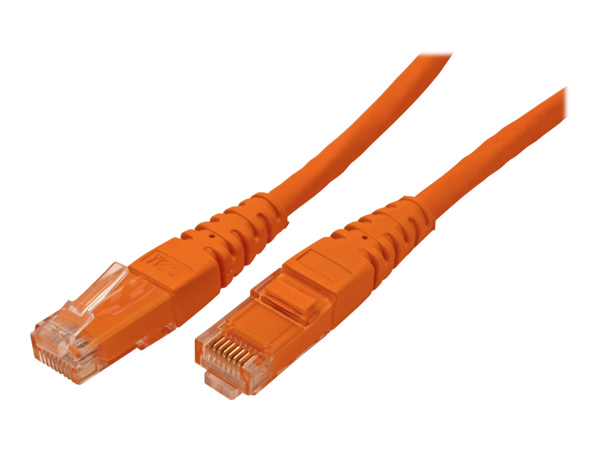 ROLINE Patchkabel Kat.6 Class E UTP orange 0,3m - Vorderansicht