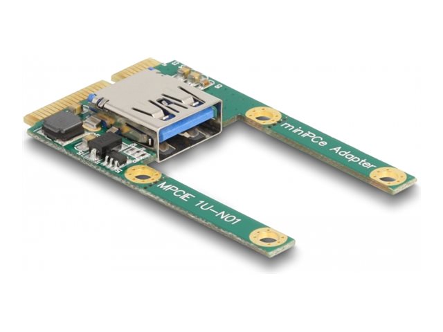 DELOCK Mini PCIe I/O 1 x USB 2.0 Typ-A Buchse Vorderansicht