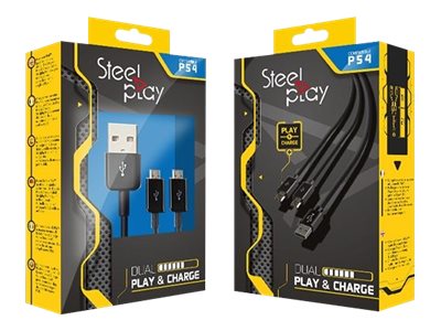 LEXIP X STEELPLAY Dual Play & Charge Cable für Controller - Detailansicht