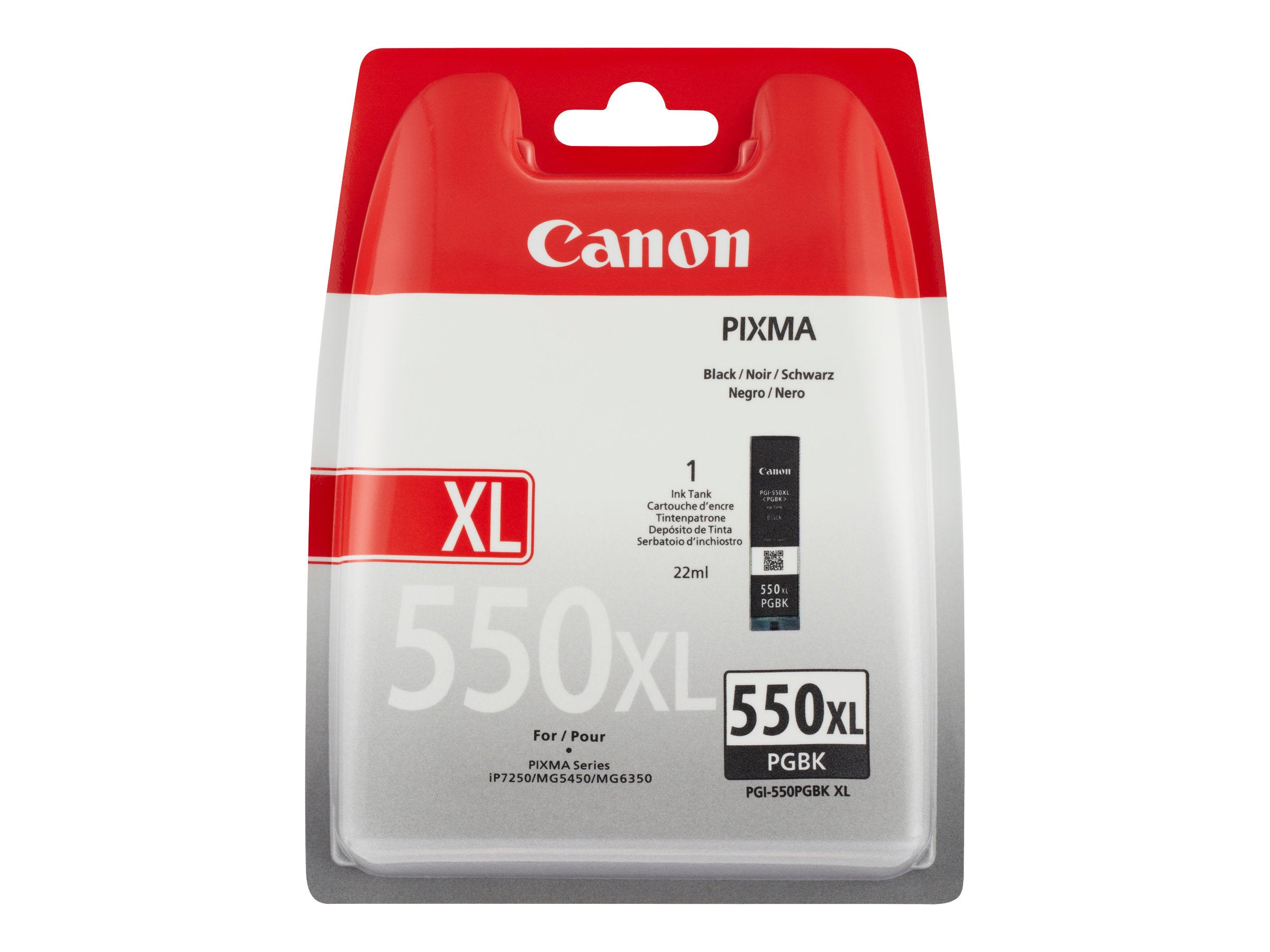 CANON PGI-550XL PGBK Tintenbehälter schwarz Vorderansicht