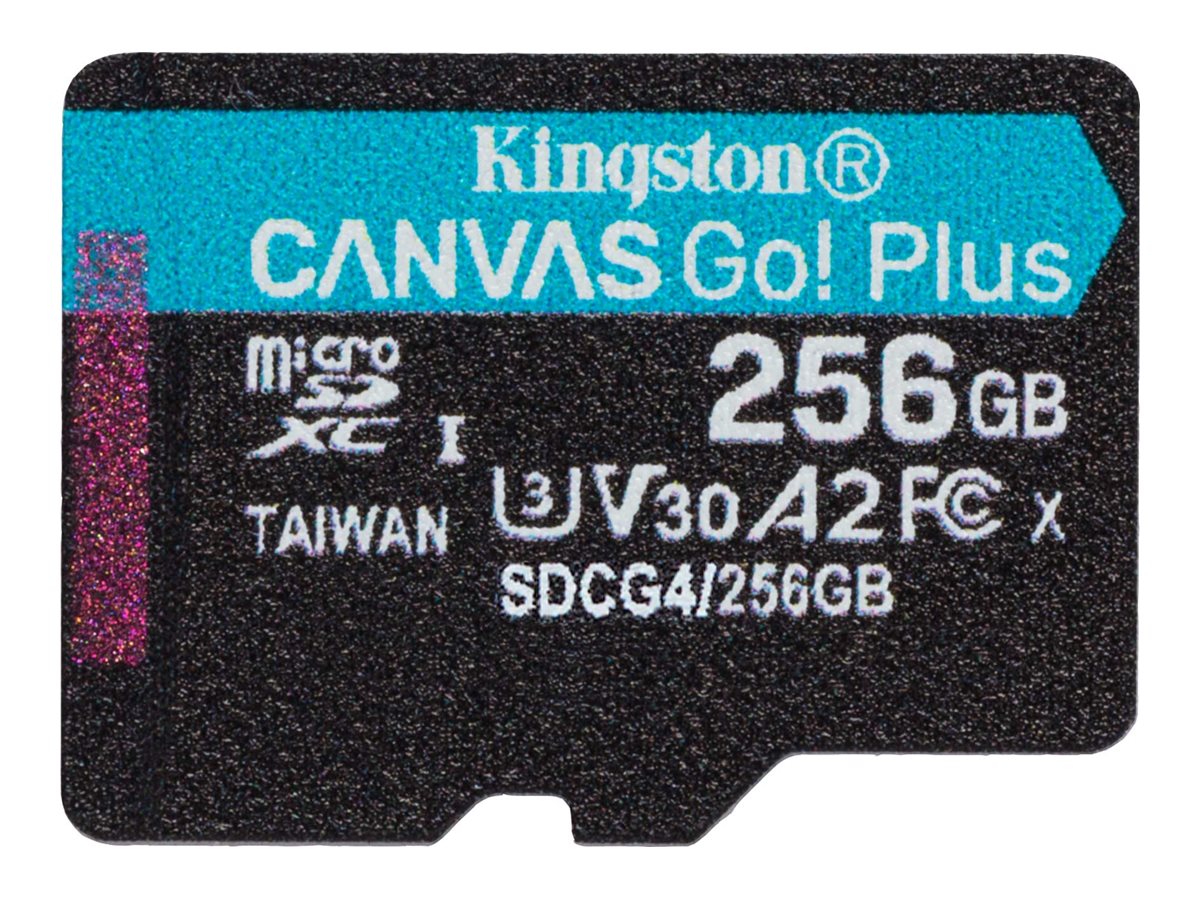 KINGSTON 256GB microSDXC Canvas Go Plus Gen4 Vorderansicht