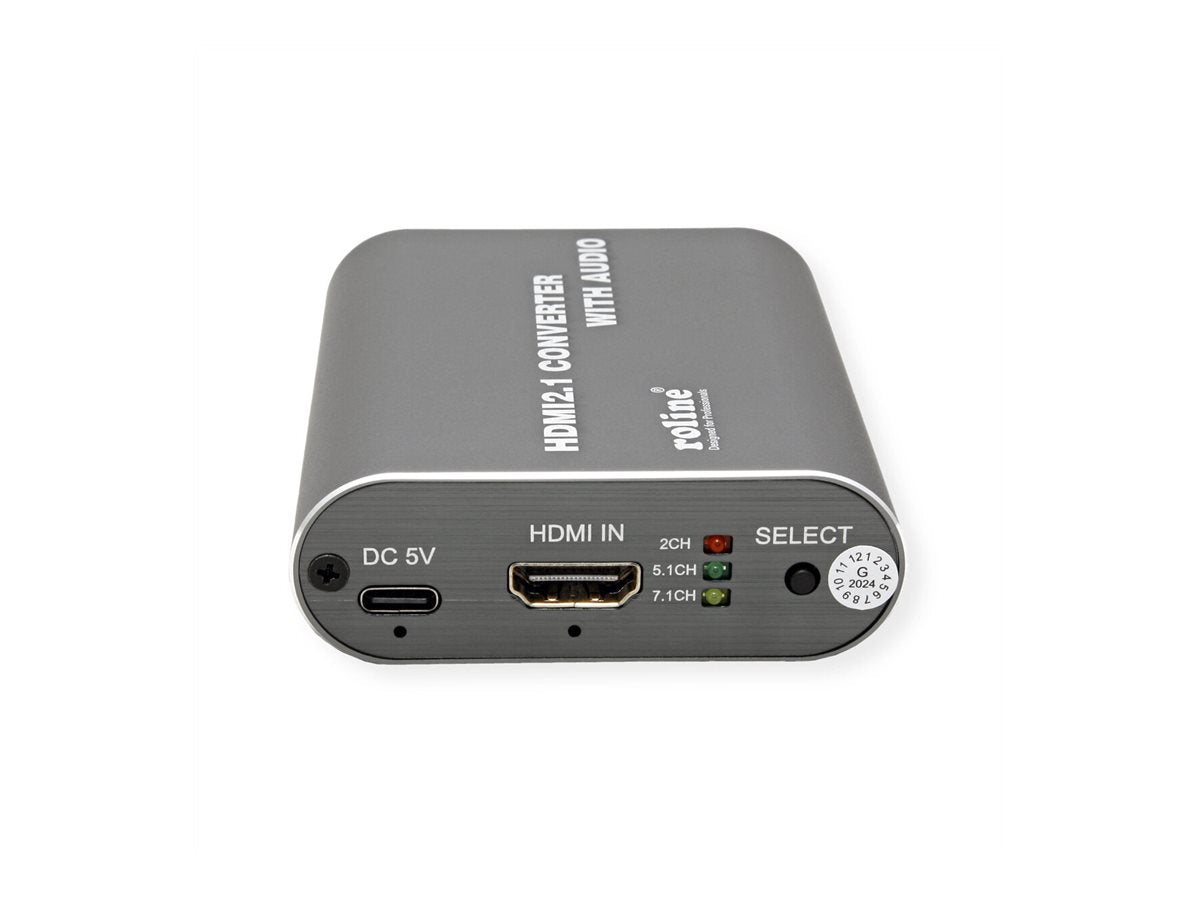 ROLINE HDMI 8K Audio Extraktor LPCM 7.1 Anschlussmöglichkeiten