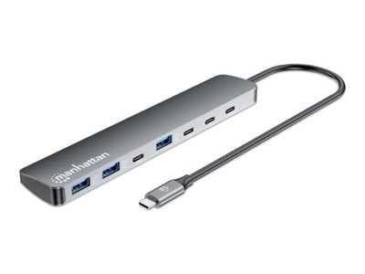 MANHATTAN 7-Port 10G/5G USB-C/USB-A Hub Verpackung