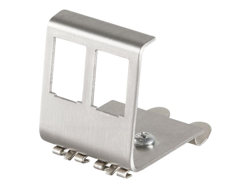 VALUE Hutschienen-Adapter unbestuckt für 2 Keystones - Vorderansicht