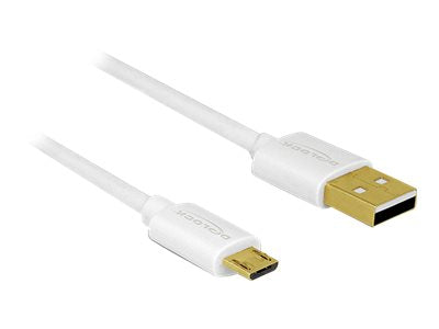 DELOCK Daten- und Schnellladekabel USB 2.0 Typ-A Stecker > USB 2.0 Typ Micro-B Stecker 3 Stück Set - Vorderansicht