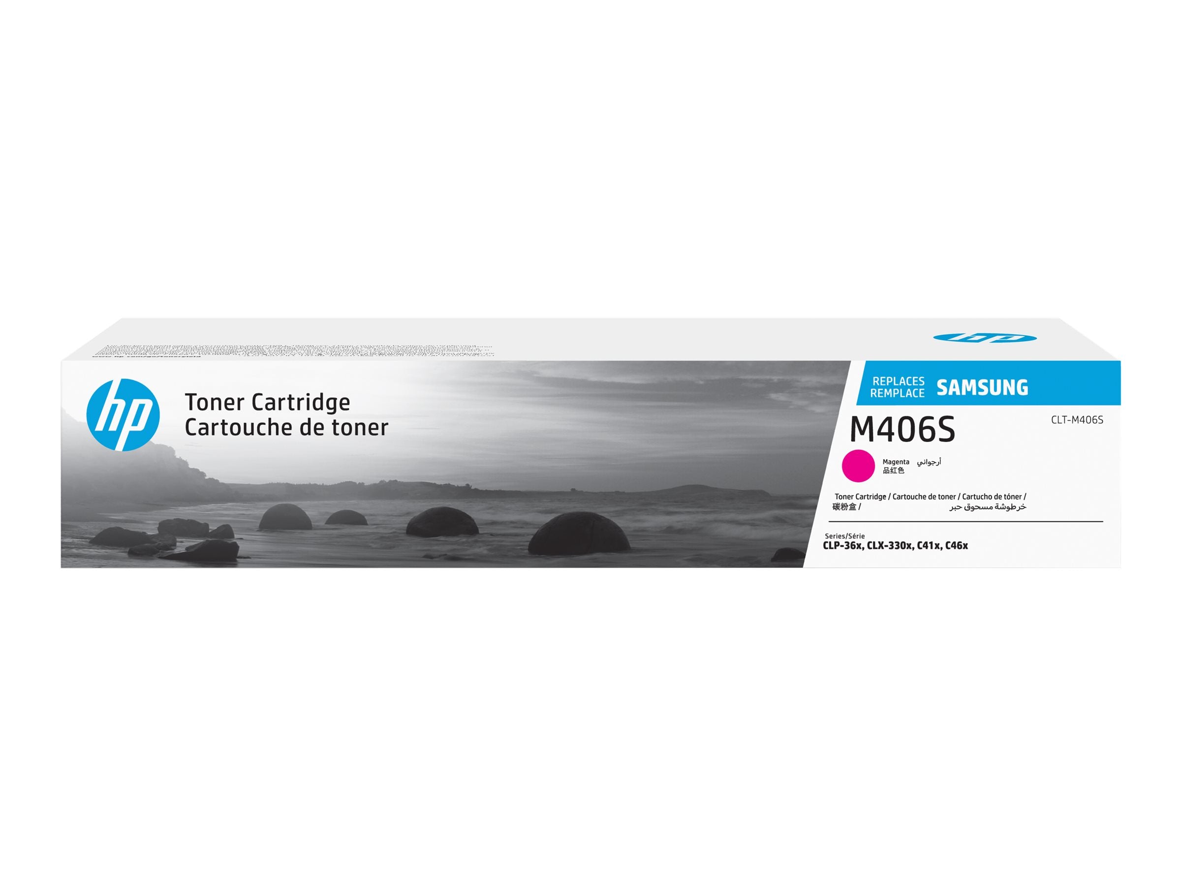 SAMSUNG CLT-M406S Magenta Toner Cartridge Verpackung