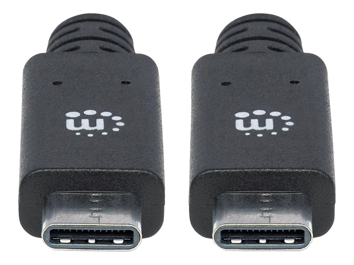 MANHATTAN SuperSpeed+ USB-C Anschlusskabel 1m Vorderansicht